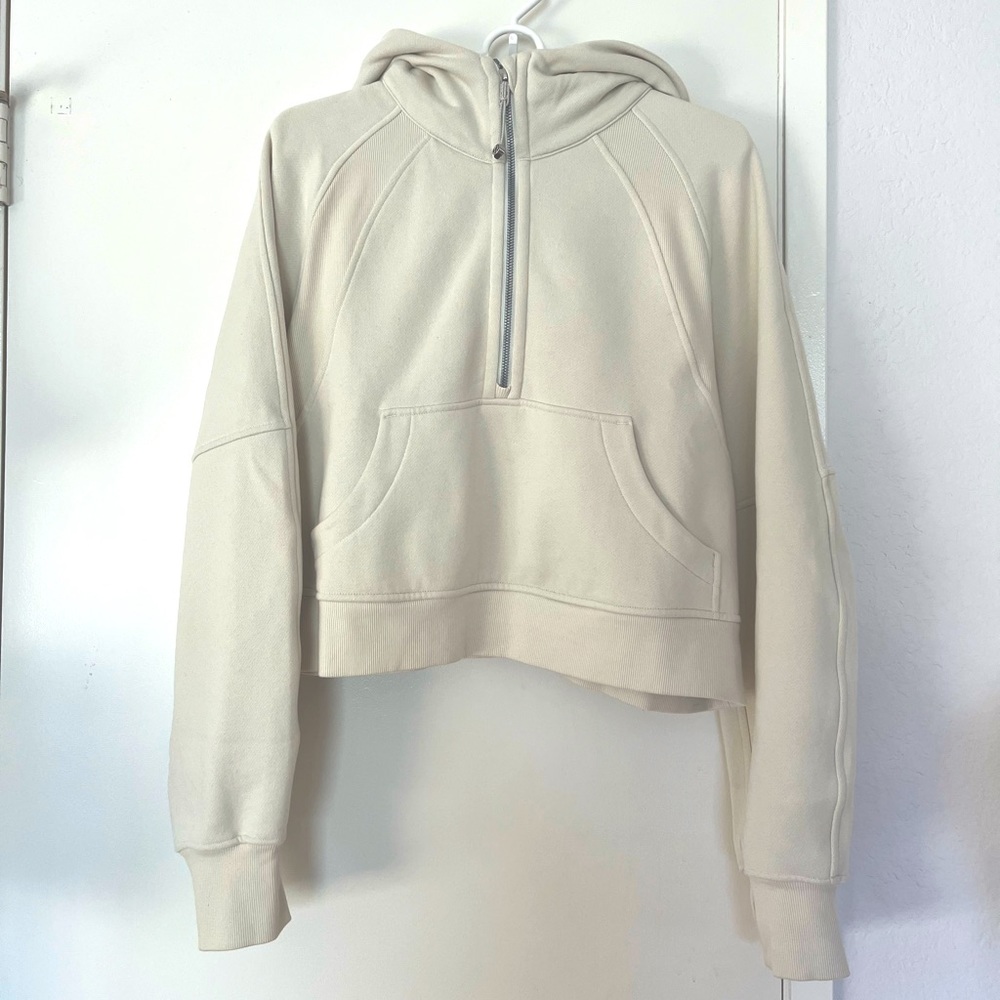 Scuba Oversized Half-Zip
Hoodie Bone XS/S